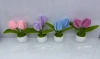 Finished product: Twisted stick sunflower tulip simulation flower book study desk decoration, small potted plant for Teachers' Day decoration Specification image